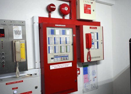 Fire alarm and protection panel